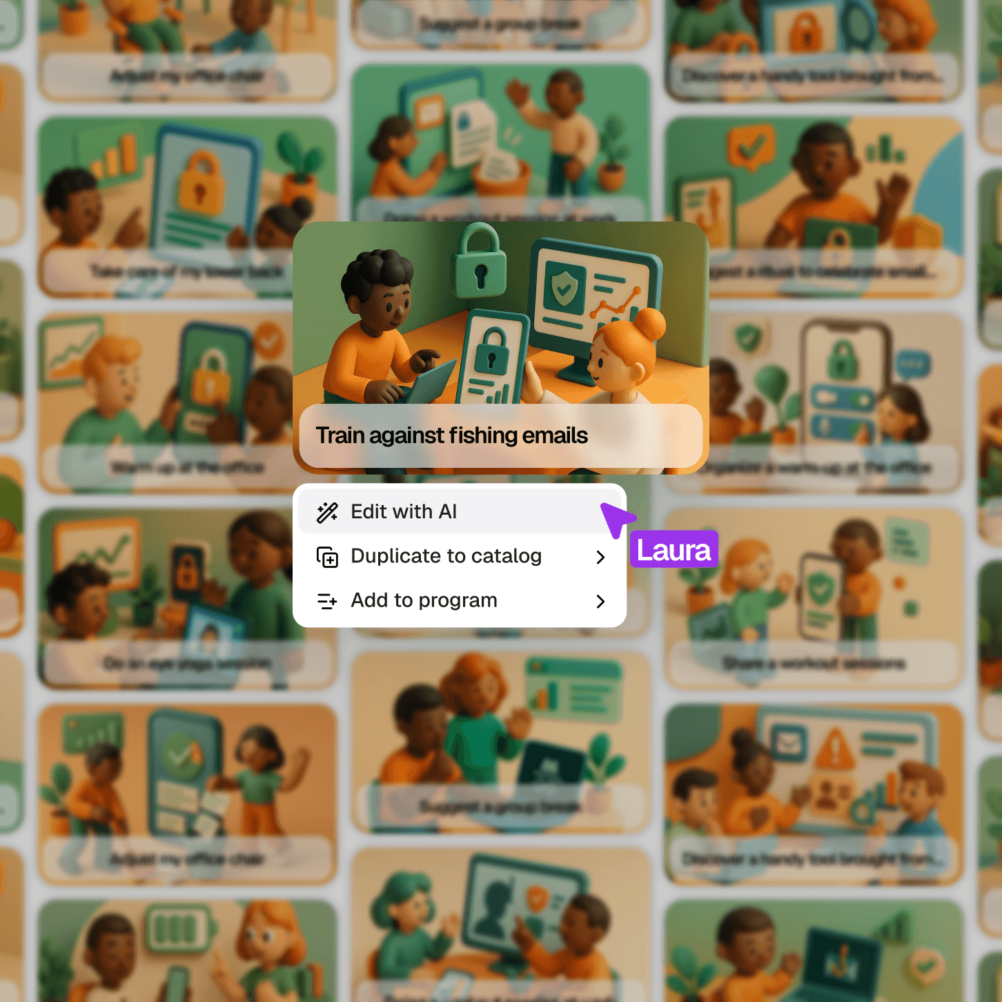 Cybersecurity awareness content